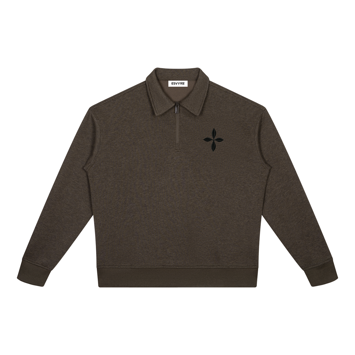 Boxy Quarter-Zip Sweatshirt