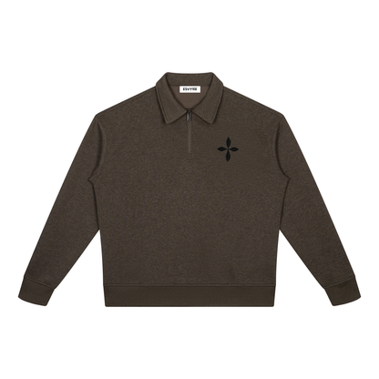Boxy Quarter-Zip Sweatshirt