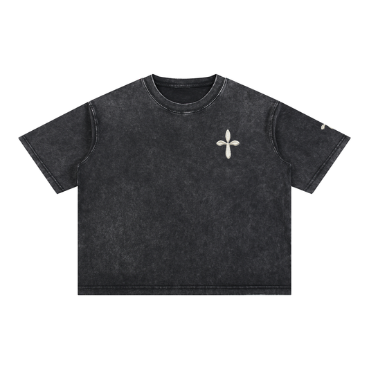 Mineral Wash Boxy Cotton T-Shirt