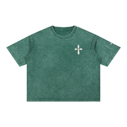 Mineral Wash Boxy Cotton T-Shirt