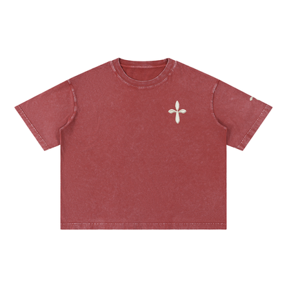 Mineral Wash Boxy Cotton T-Shirt