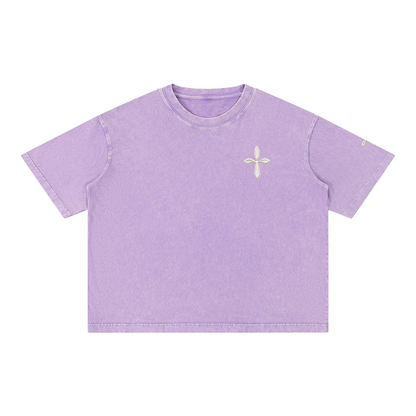 Mineral Wash Boxy Cotton T-Shirt