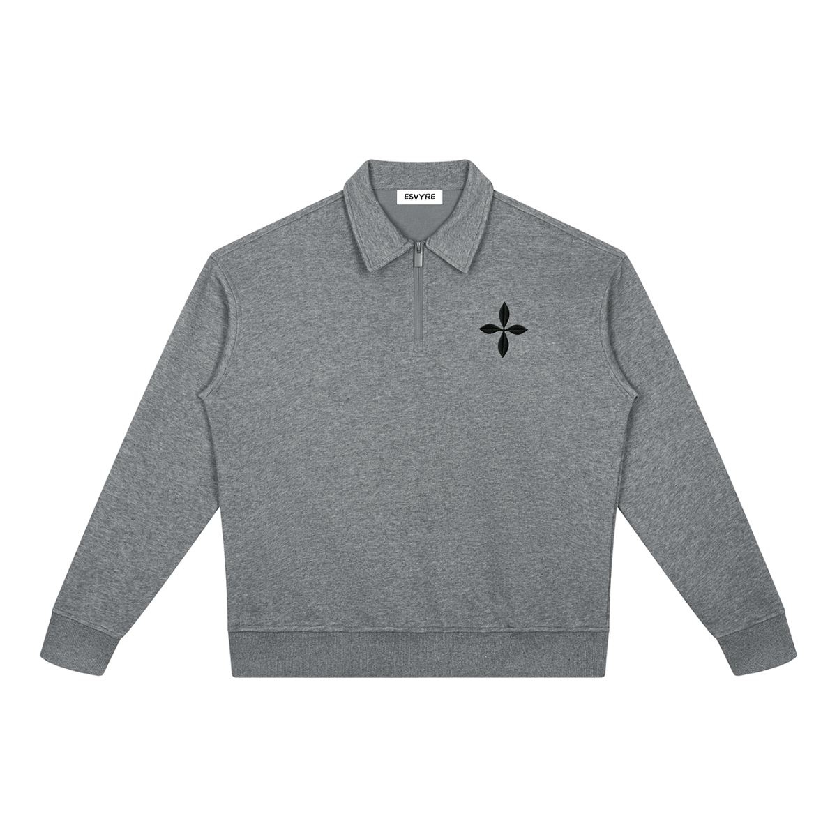 Boxy Quarter-Zip Sweatshirt