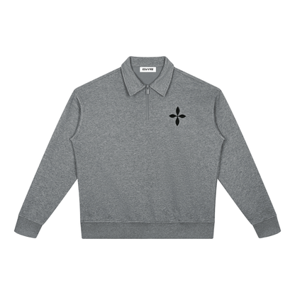 Boxy Quarter-Zip Sweatshirt