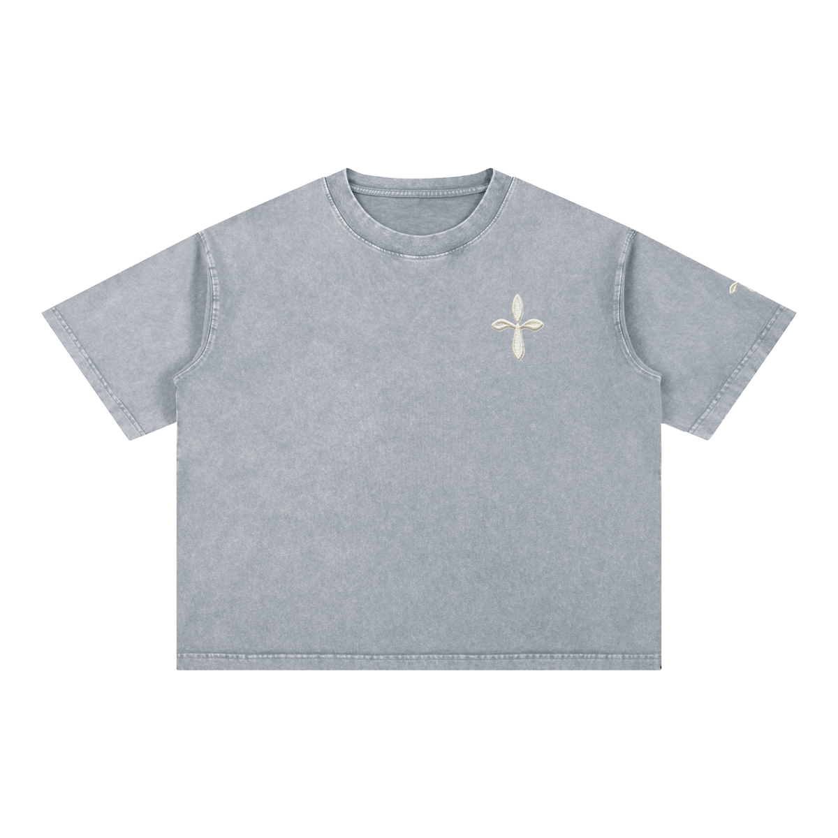 Mineral Wash Boxy Cotton T-Shirt