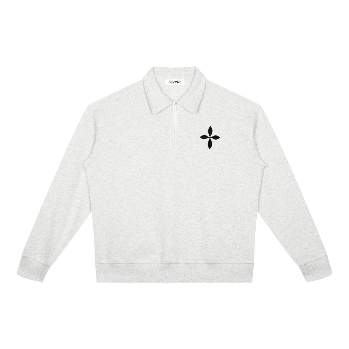 Boxy Quarter-Zip Sweatshirt