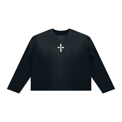 Unisex Sunfade Boxy Long Sleeve T-Shirt
