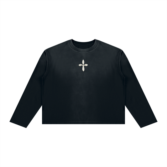 Unisex Sunfade Boxy Long Sleeve T-Shirt