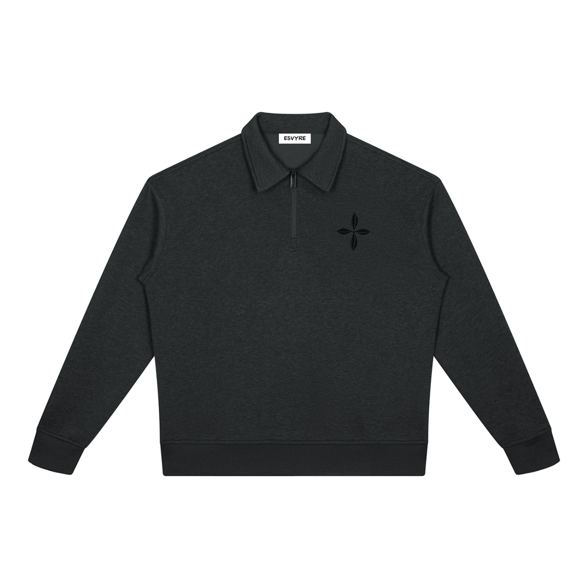 Boxy Quarter-Zip Sweatshirt