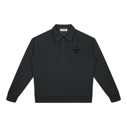 Boxy Quarter-Zip Sweatshirt