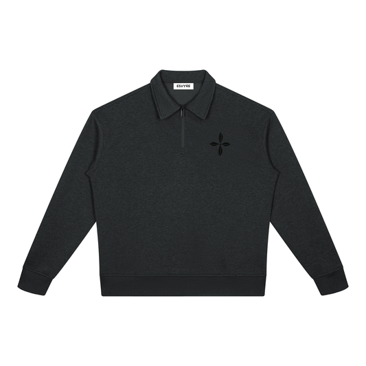 Boxy Quarter-Zip Sweatshirt