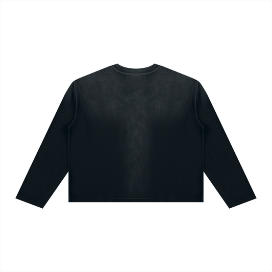 Unisex Sunfade Boxy Long Sleeve T-Shirt