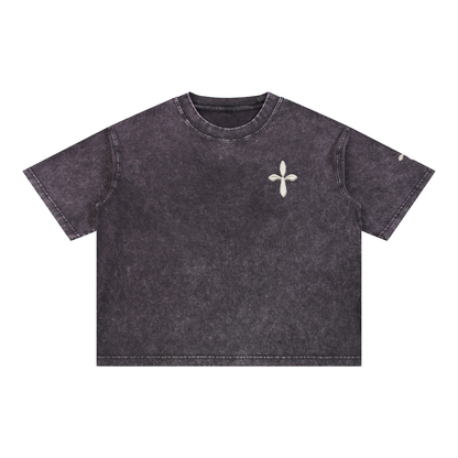 Mineral Wash Boxy Cotton T-Shirt