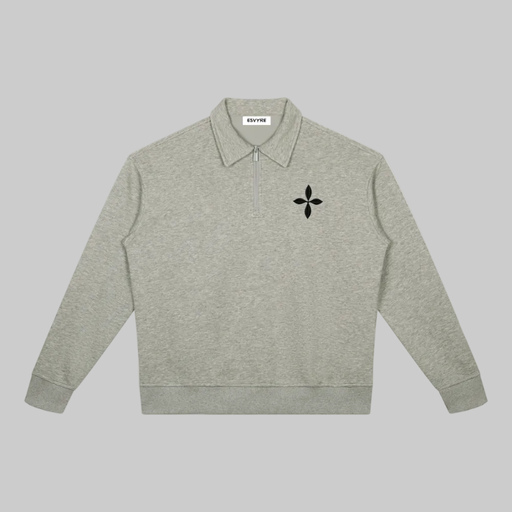 Boxy Quarter-Zip Sweatshirt